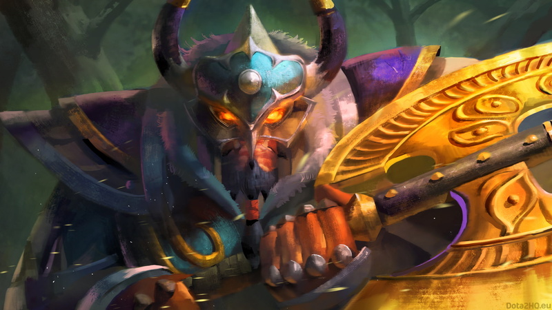 1080P, sun, golden, art, dota, warchief