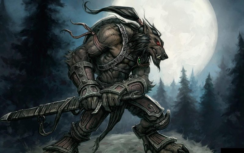 hd, 720P, games, moon, worgen, wow, warr, world of warcraft