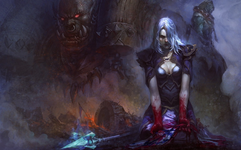 720P, garrosh hellscream jaina proudmoore orcs world of warcraft thrall