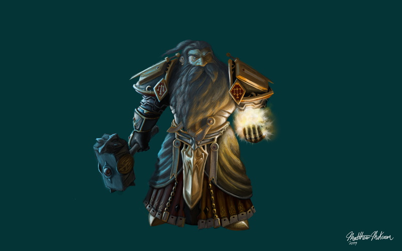 Warcraft, 1080P, Paladin, Dwarf, World Of Warcraft