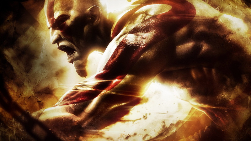 God of War: ascension, real people, video games, day, God of War, hand, adult, shirtless, human hand, one person, nature, digital composite, human face