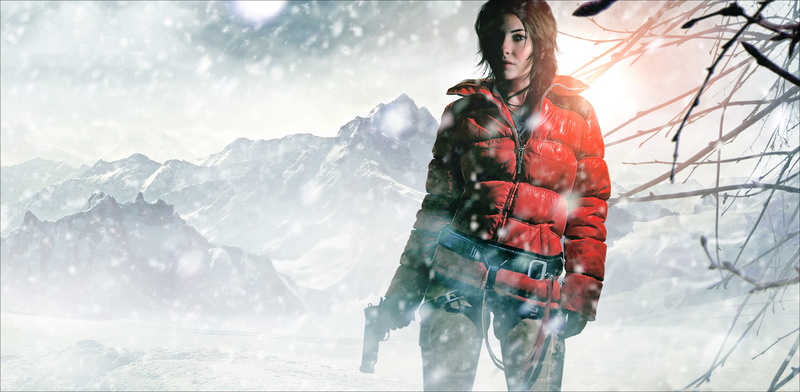 game, outdoors, people, lara croft, sunlight, scenics - nature, Rise of the Tomb Raider, sky, frozen, nature, tomb raider, day, extreme weather, winter