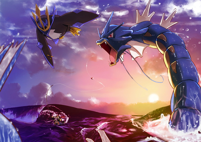 1080P, pokemon, gyarados