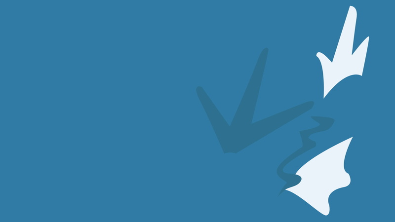 green, gyarados, white, blue background, 1080P, minimalism, background, illustration, blue