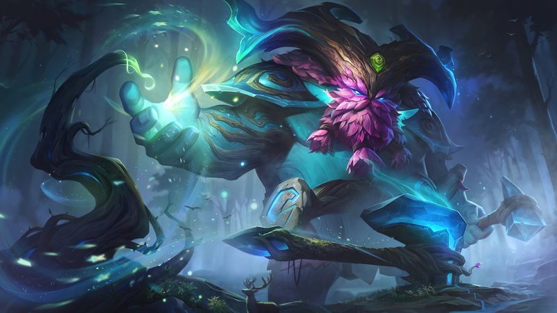 8K, Riot Games, nature, Ornn (League Of Legends), goat, League of Legends, Elderwood