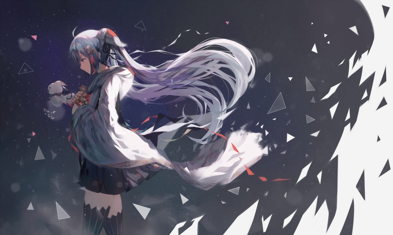 Anime Grasoso, anime girls, long hair, anime, 1080P
