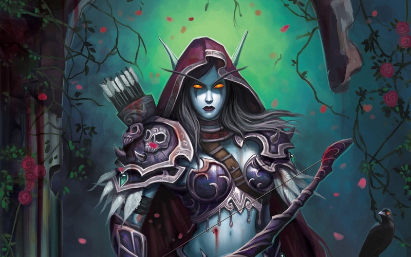 female likeness, creativity, plant, day, craft, outdoors, architecture, Warcraft, ranger, dota, 720P, drow, spirituality, Night, no people, d, Flower