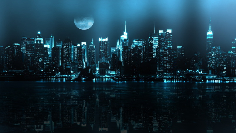1080P, cityscape, nature, moon, outdoors, no people, building exterior, built structure, reflection, architecture, modern, skyscraper, water, 3,316 16:9 Aspect Ratio s (SFW)