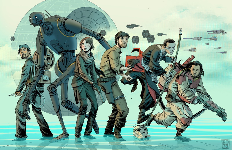 Bodhi Rook, Star Wars, Rogue One: A Star Wars Story, Chirrut Îmwe, Baze Malbus, K-2SO, 4K, Jyn Erso, Cassian Andor
