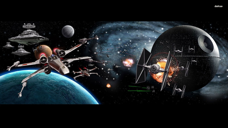 Star Destroyer, X-Wing, TIE Fighter, Death Star, Star Wars, 1080P
