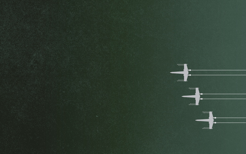 minimalism, X wing, 4K, Star Wars