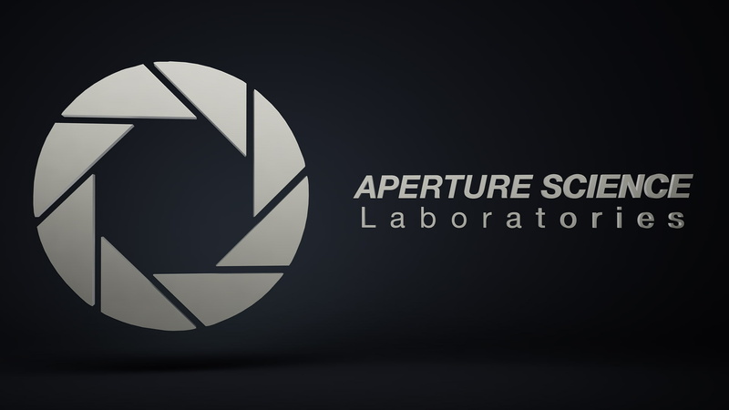 Aperture Laboratories, 1080P, technology, sign, dark background, letter, dark, copy space, capital letter, information, close-up, text, western script