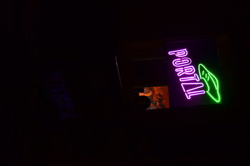 neon, no people, guidance, text, motion, western script, communication, light - natural phenomenon, copy space, ufo, night, light, lighting equipment, architecture