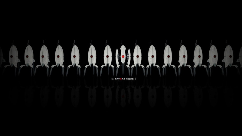 Portal (Video Game), Dark, Portal, Minimalist, Video Game, 720P