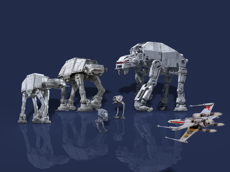 AT-AT Walker, 720P, AT-AT, Star Wars, AT-ST, X-wing, AT-ST Walker