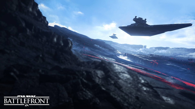 Star Wars, 1080P, Sullust, Star Wars: Battlefront, spaceship, Galactic Empire, video games, Star Destroyer