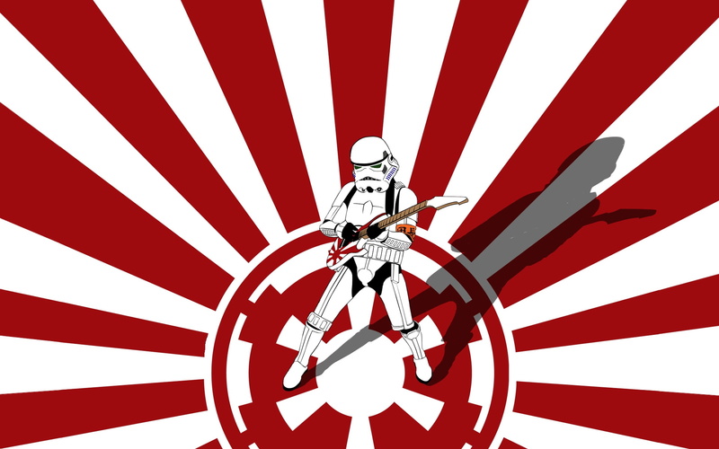 empire, guitars, 1080P, star, Star Wars, art, wars, Stormtroopers, x, hd, space, galactic, stars