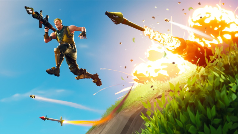 joy, ps games, 2018 games, nature, leisure activity, 4k, jumping, sky, full length, activity, excitement, games, fortnite, exhilaration, outdoors, freedom