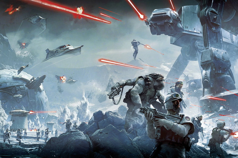 Soldier, Warrior, AT-AT Walker, Spaceship, 1080P, Star Wars Battlefront (2015), Battle, Star Wars, Weapon, Hoth (Star Wars)