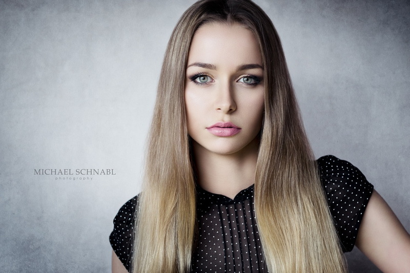 young adult, hairstyle, lifestyles, fashion, standing, portrait, Michael Schnabl, beautiful woman, blonde, real people, black clothing, Theresa Steinkellner