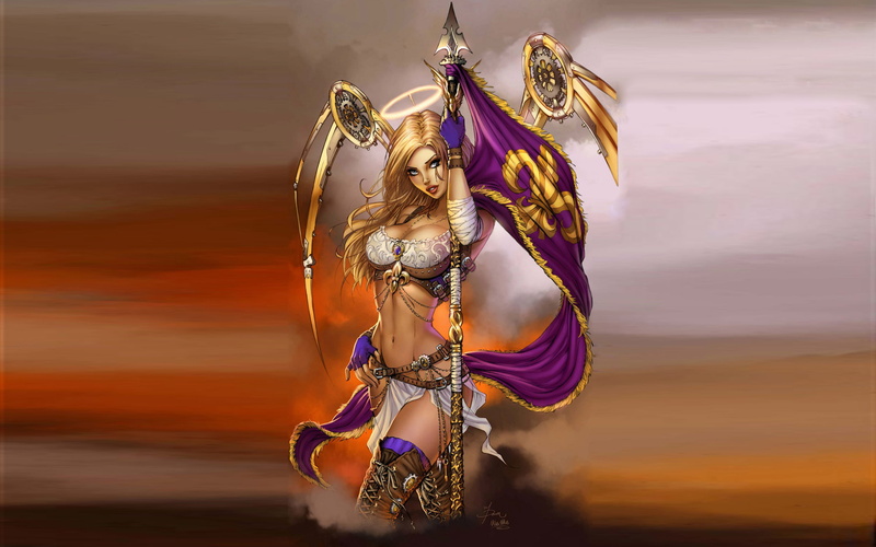 ashes, arc, joan, desktop, art, angel, warrior, 2K, hd