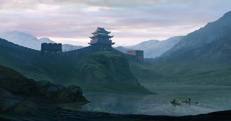 architecture, brown, travel destinations, no people, mountain range, religion, temple, nature, water, 1080P, tranquility, black, the past, cloud - sky
