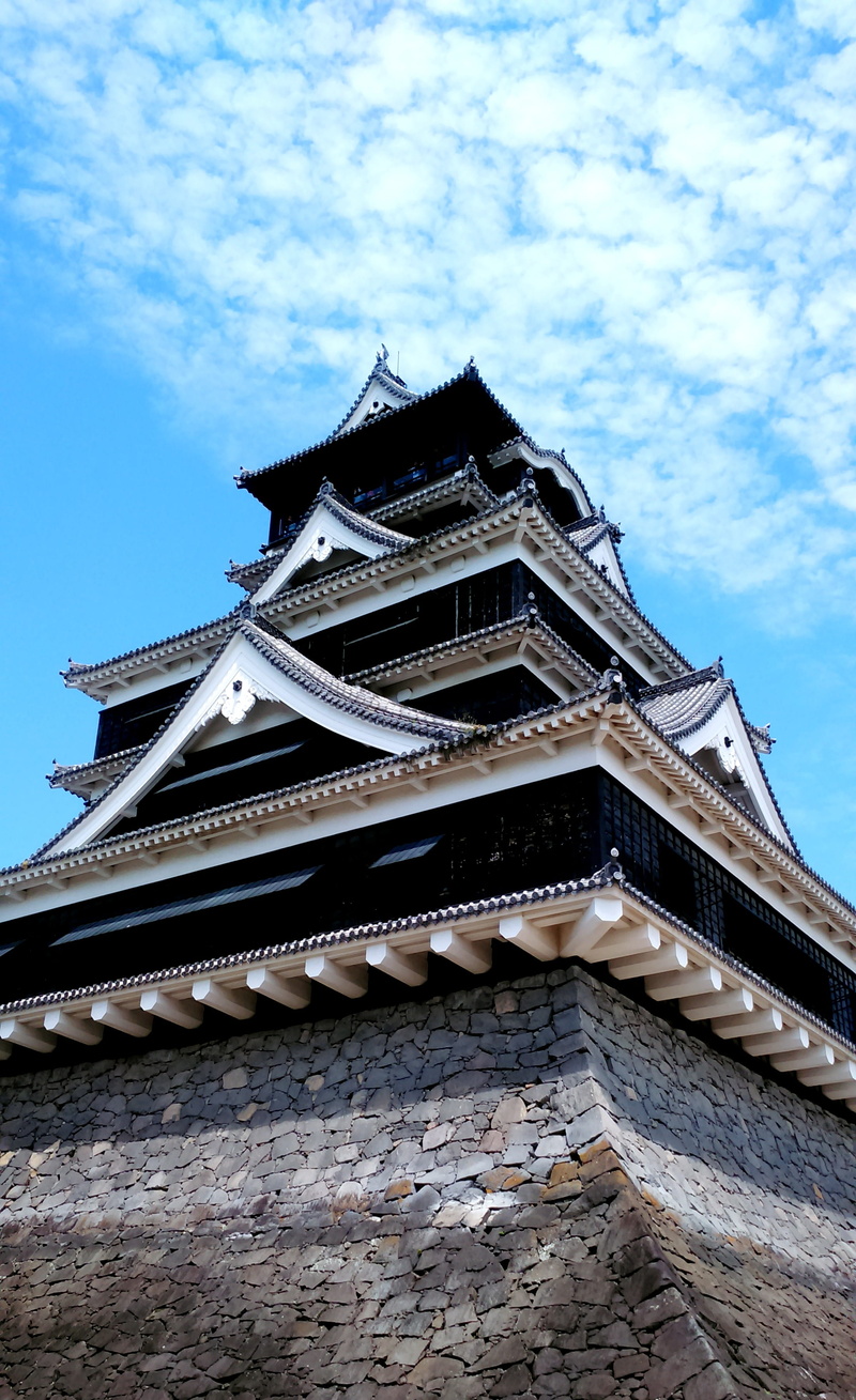 temple, religion, black, roof, japan, low angle view, architecture, sky, outdoors, travel destinations, day, too kill house, belief, 2K, kyushu, nature