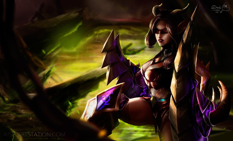 Demon Hunter WoW, Illidan, DoubiDoubi, drawing, 1080P, world of warcraft