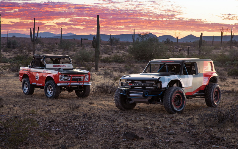 motorsports, race truck, Ford, rally RAID, 2019, Baja 1000, Bronco, 5K, Ford Bronco, Ford Bronco R race prototype, racing car