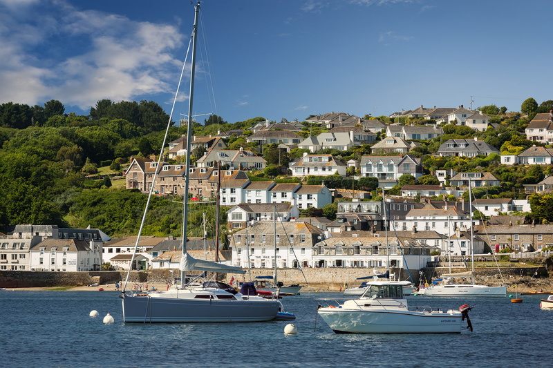 Cornwall, England, St Mawes, building, harbour, yachts, 1080P, RAID