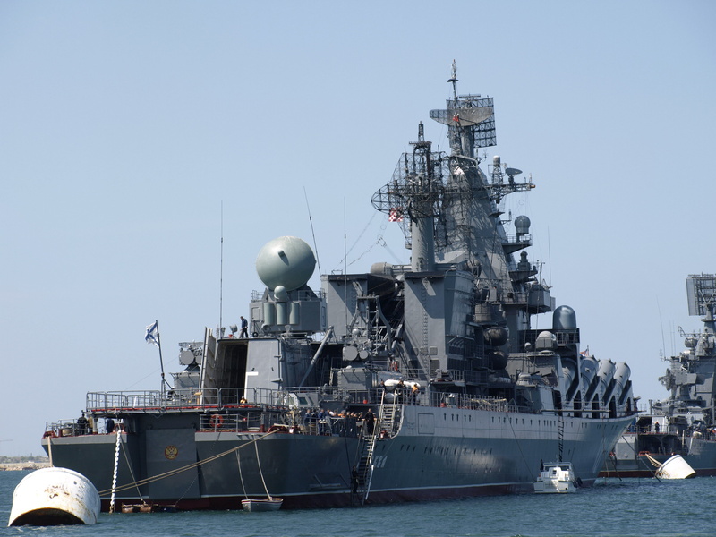 Guards, RAID, mode of transportation, andquot;Moscowandquot;, clear sky, transportation, gray, outdoors, day, white, sea, military, waterfront, Navy