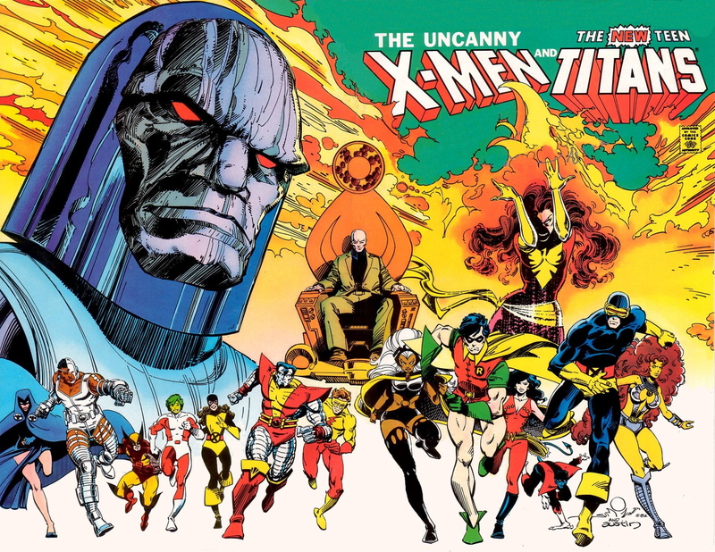 Starfire (DC Comics), Wonder Girl, Cyclops (Marvel Comics), Darkseid (DC Comics), Dark Phoenix, Phoenix (Marvel Comics), The Uncanny X-Men And The New Teen Titans