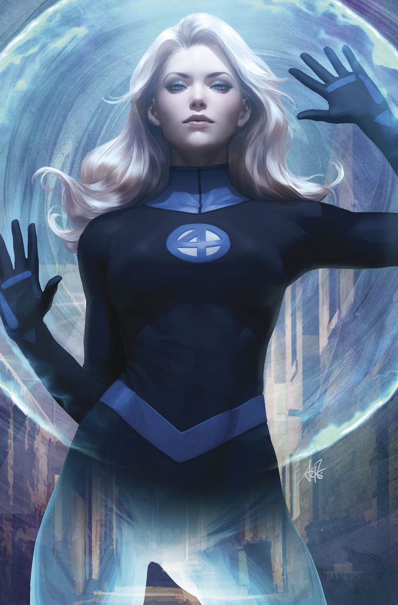 comic books, comics, 4K, superheroines, character design, digital art, comic art, Susan Storm, Fantastic Four, Marvel Super Heroes, Artgerm, Marvel Comics