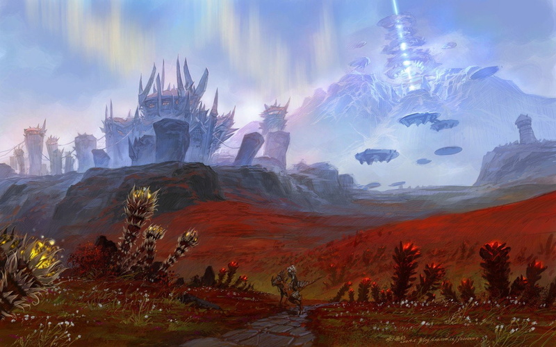 landscapes, fantasy, artwork, yaorenwo, 720P, warcraft, art, world, video, games