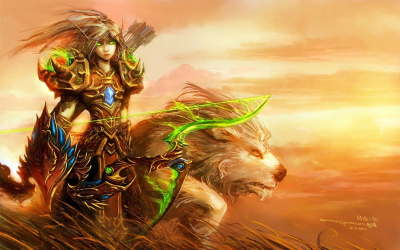vertebrate, sky, world of warcraft, cloud - sky, one animal, pets, herbivorous, livestock, one person, hairstyle, canine, hair, dog, domestic, outdoors