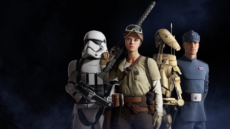 1080P, weapon, standing, army soldier, adult, indoors, uniform, Star Wars Battlefront II, safety, black background, gun, people, human representation