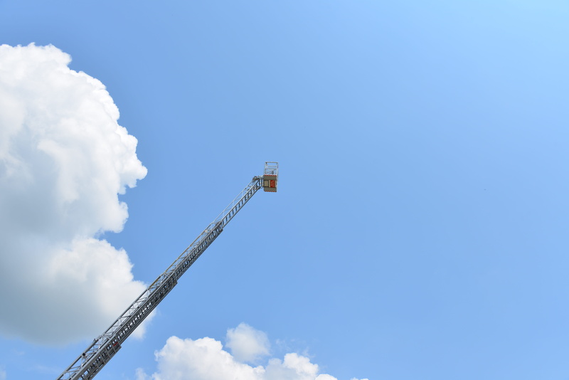 fire truck, pollution, Fire, construction Industry, day, construction Site, civil protection, blue, brand, factory, cloud - sky, oil refinery, fuel and power generation