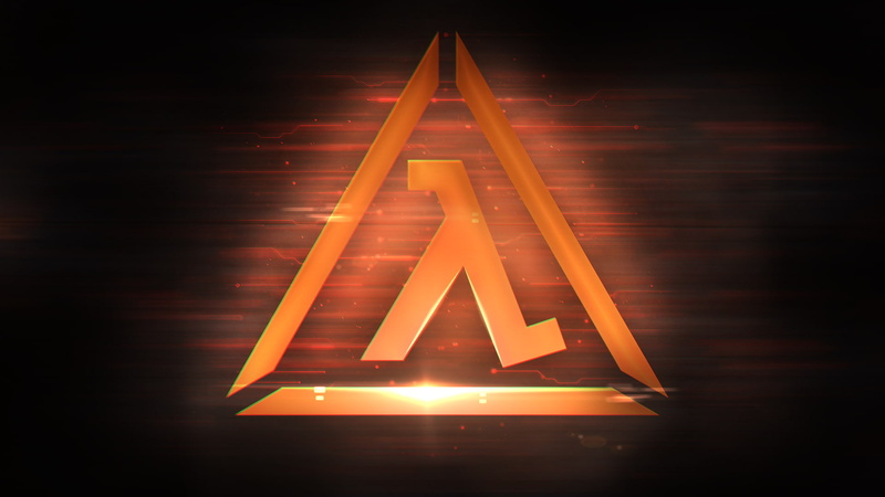 Lambda, wall - building feature, light - natural phenomenon, logo, Dark, text, architecture, communication, design, Half Life, night, lighting equipment