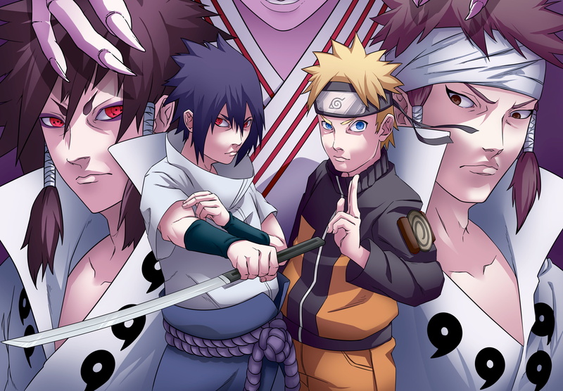 Indra Ōtsutsuki, Sasuke Uchiha, Ashura Ootsutsuki, Naruto, Naruto Uzumaki, 4K