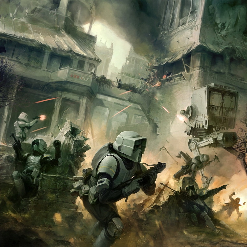 star, fantasy, wars, combat, Stormtroopers, 720P, urban, abstract, hd, Star Wars, atat, x, artwork, art