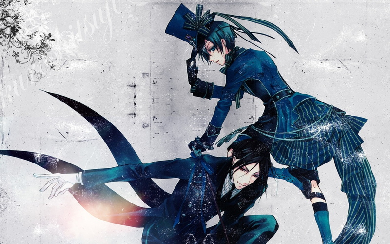 Black Butler, day, headwear, Ciel Phantomhive, lifestyles, snow, sport, full length, nature, 1080P, men, Michaelis Sebastian, sports equipment, clothing