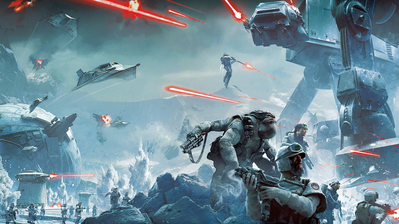 47 airspeeder, AT, Star Wars, science fiction, snow, Galactic Empire, t, Rebel Alliance, 2K, battle