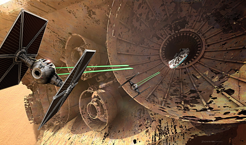 Star Wars, run-down, no people, deterioration, metal, history, combat, weathered, built structure, movie, indoors, building, architecture, wheel, old, abandoned