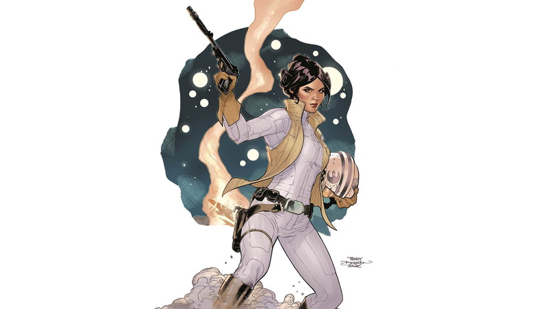 lea, one person, lifestyles, illustration, young men, copy space, wars, Terry Dodson, young adult, leisure activity, Rachel Dodson, Princess Leia, indoors