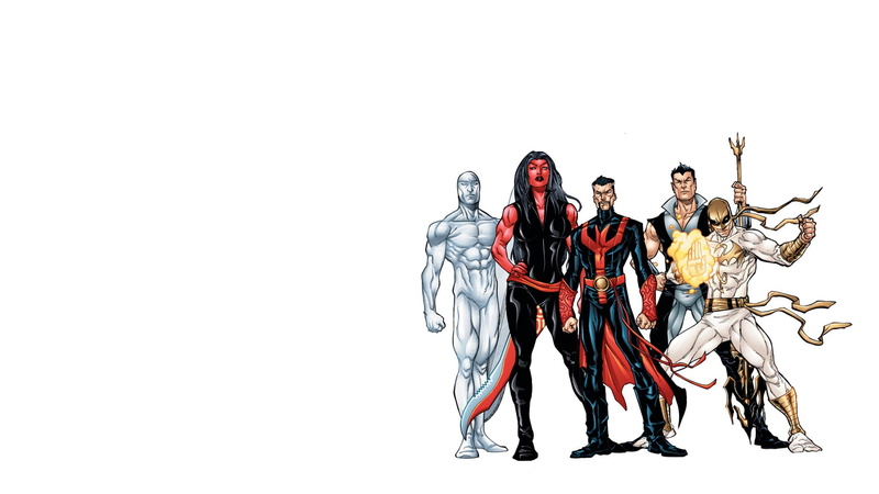 five, marvel, white, hd, characters, silver, surfer, comics, cartoon/comic, 1080P