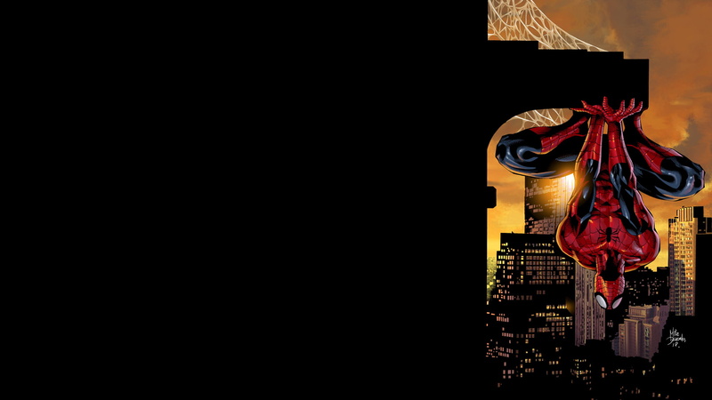 black, cartoon/comic, 1080P, spider, hd, man