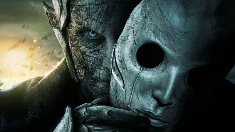 character, day, male likeness, spooky, movie, indoors, mask, horror, white, no people, Thor, holding, animal body part, human representation, Malekith