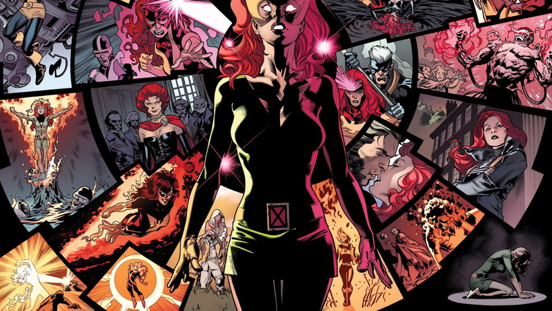 X-men, Phoenix, Jean Grey, telepathy, Marvel Comics, 1080P, red, memories, comic