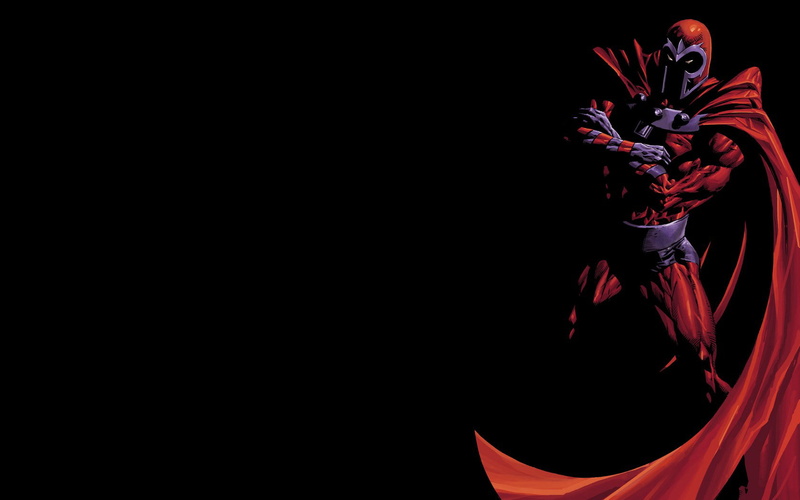 720P, marvel, cartoon/comic, magneto, hd, black
