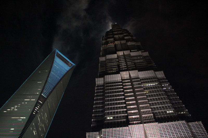 travel destinations, grand hyatt, architecture, skyscrapers, no people, building exterior, 4K, city, shanghai, built structure, sky, low angle view, tower